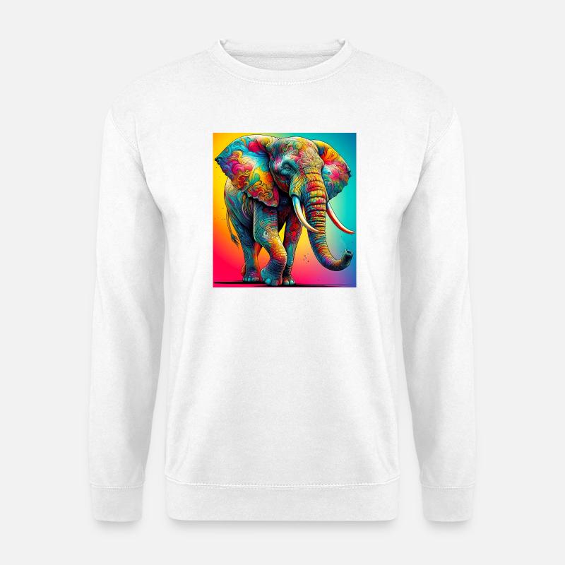 elephant - Unisex Sweatshirt - white