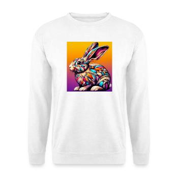 Kaninchen - Unisex Pullover - Weiß - Vorne