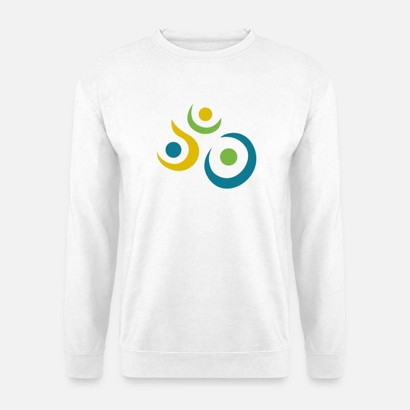 yoga-design_8 - Unisex Pullover - Weiß