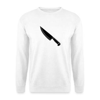 Couteau de cuisinière - Sweat-shirt Unisexe - blanc - Devant