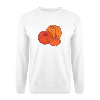 Cartoon Style Pumpkins - Unisex Sweatshirt - white - Front