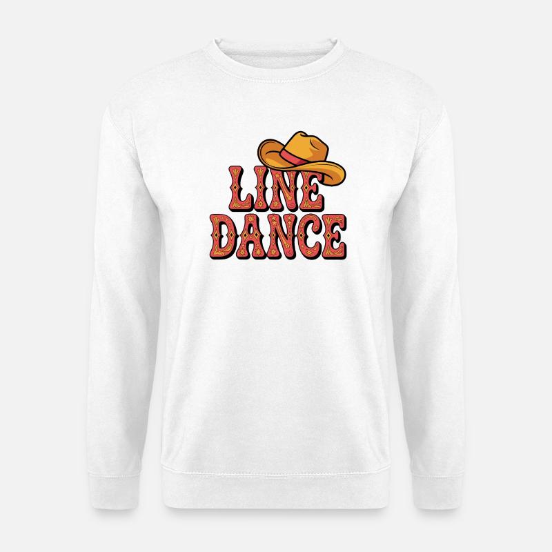 Line Dance Cowboy - Unisex Pullover - Weiß