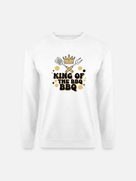 Echter King of BBQ Griller - Unisex Pullover - Weiß