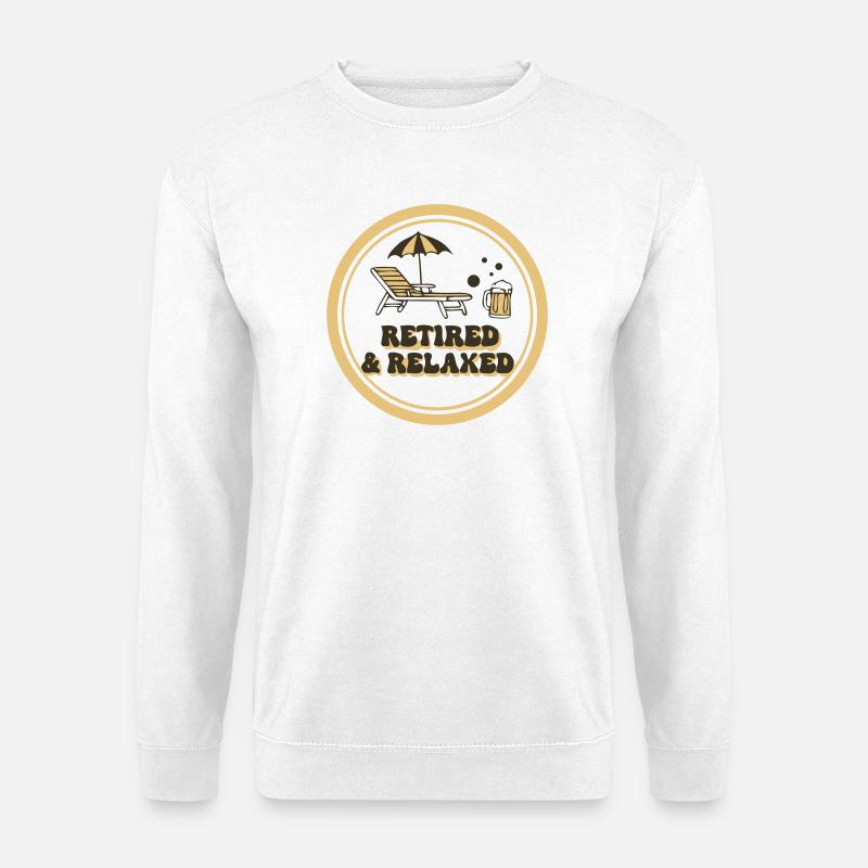 Stolzer Retired Relaxed Rentner - Unisex Pullover - Weiß