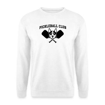 Sporty Pickleball Club Dog - Unisex Sweatshirt - white - Front