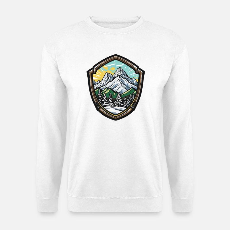 Alpines Berge - Unisex Pullover - Weiß