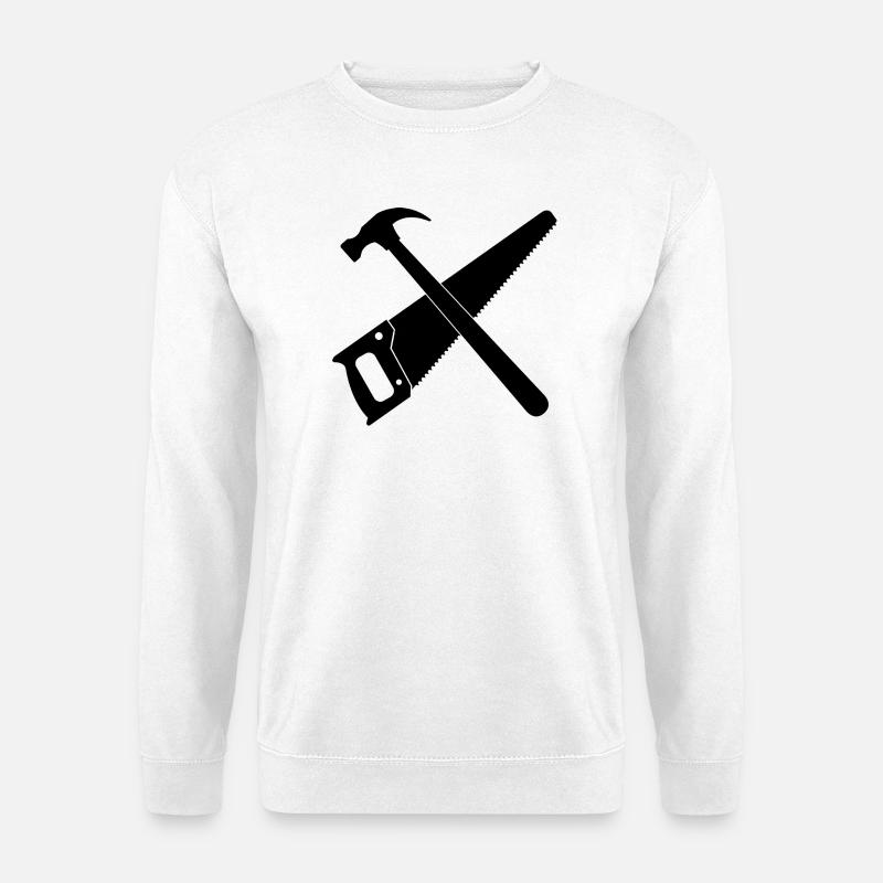 Hammer und Säge - Unisex Pullover - Weiß
