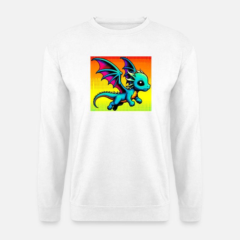 Drache - Unisex Pullover - Weiß