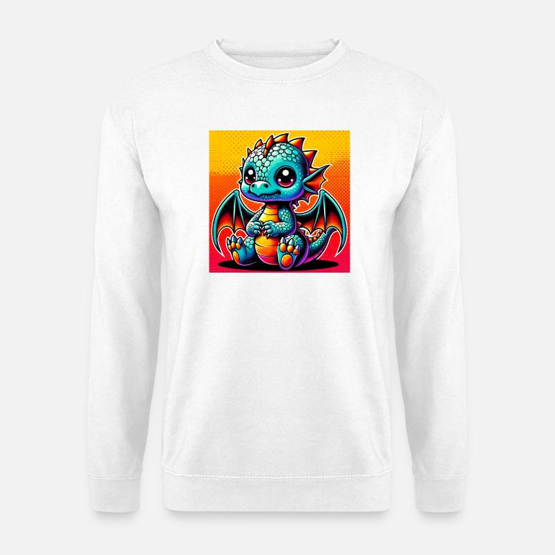 Drache - Unisex Pullover - Weiß