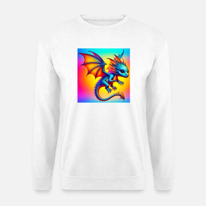 Drache - Unisex Pullover - Weiß