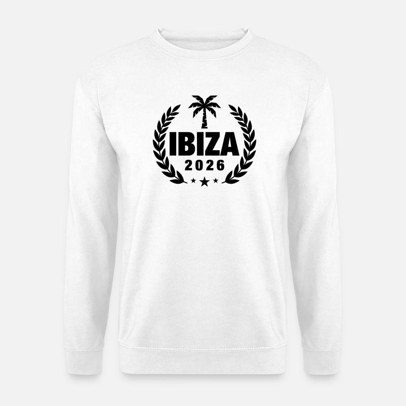 Ibiza 2026 Palm Tree - Unisex Sweatshirt - white