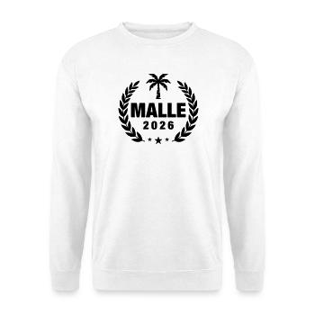 Palmier Malle 2026 - Sweat-shirt Unisexe - blanc - Devant