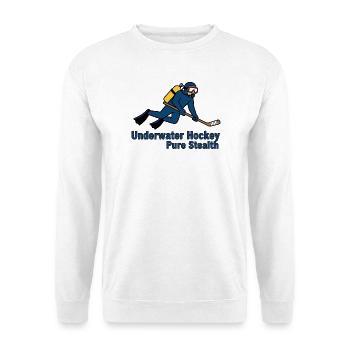 Underwater Hockey Pure Stealth Art - Unisex Sweatshirt - white - Front
