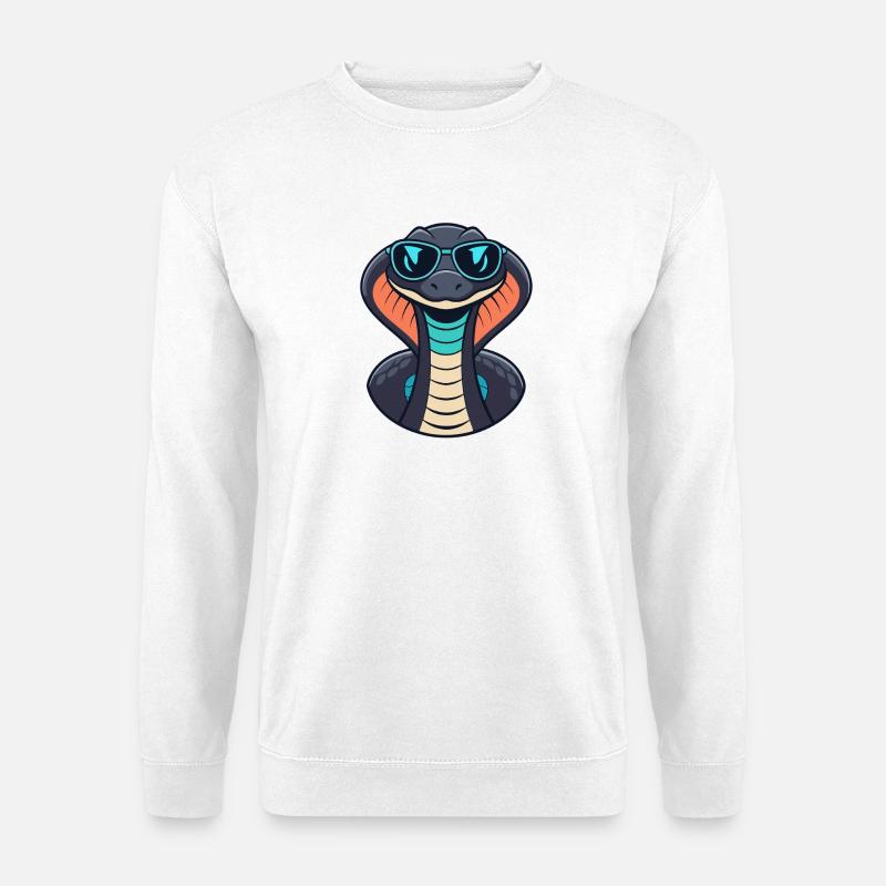 Cobra Chic Sonnenbrille - Unisex Pullover - Weiß