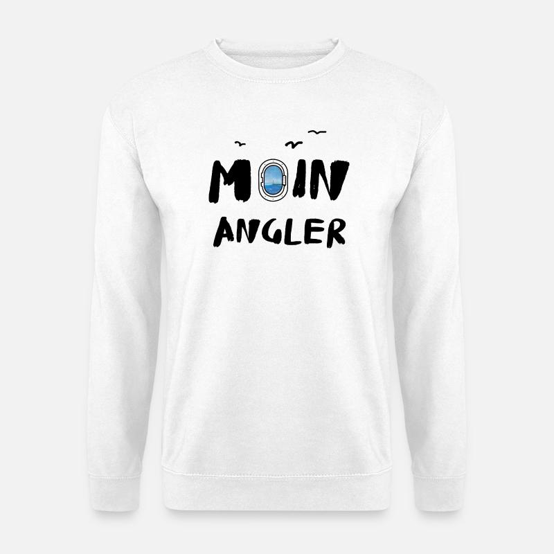 moin angler  - Unisex Pullover - Weiß
