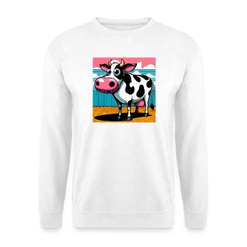 Kuh - Unisex Pullover - Weiß - Vorne