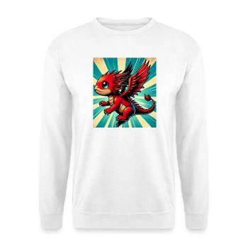 Drache - Unisex Pullover - Weiß - Vorne
