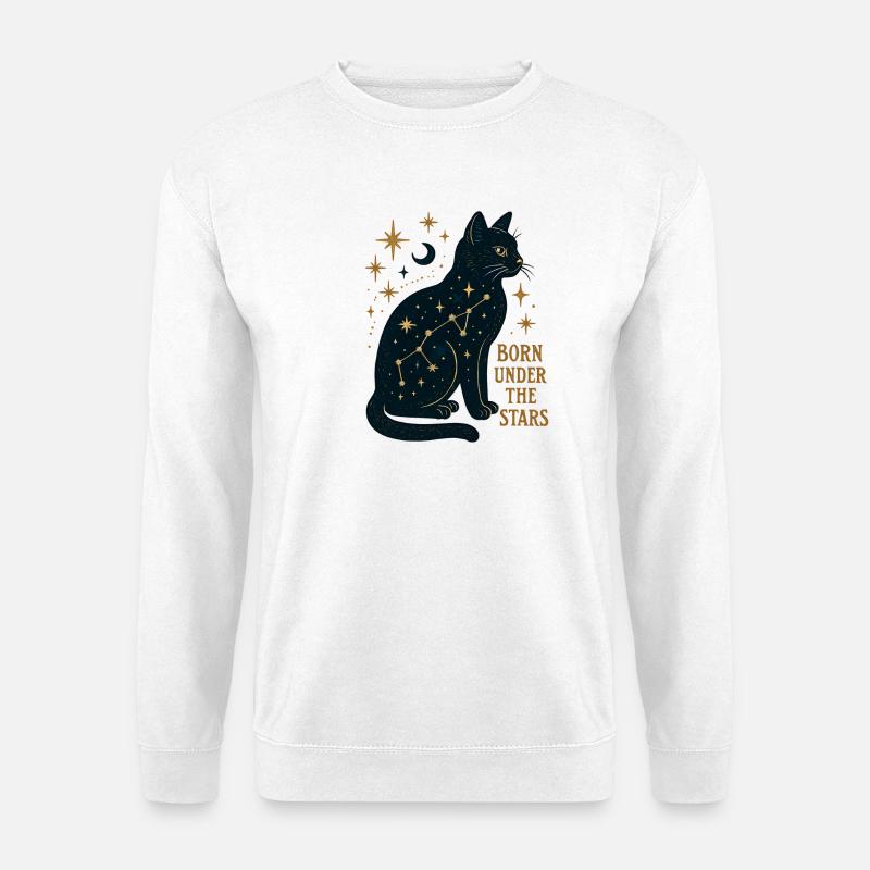 Sternenkatze Konstellation - Unisex Pullover - Weiß