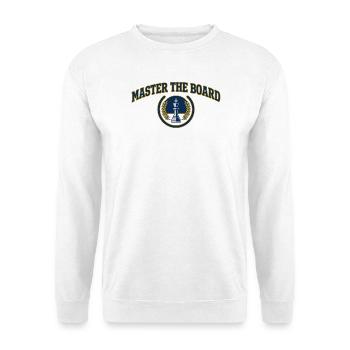 Chessboard Master King Coat of Arms Premium Chess - Unisex Sweatshirt - white - Front