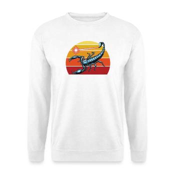 Zodiaque rétro du Scorpion pour les amoureux du Scorpion - Sweat-shirt Unisexe - blanc - Devant
