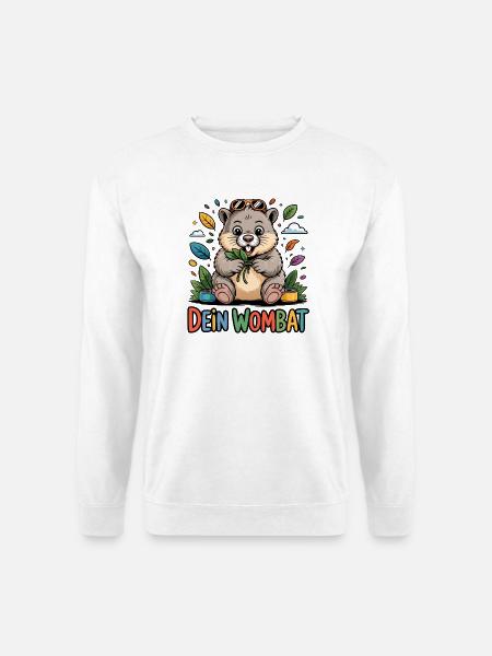 Dein Wombat - Unisex Pullover - Weiß