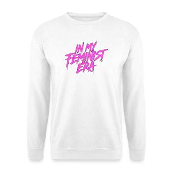À mon époque féministe, le rose - Sweat-shirt Unisexe - blanc - Devant