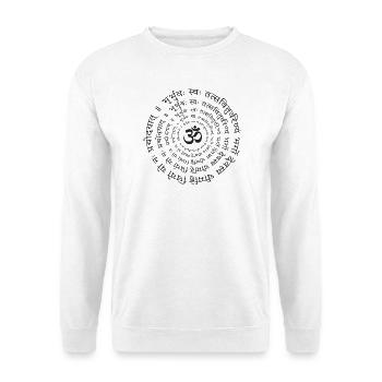 Gayatri Mantra Om Symbol Yoga Meditation Zen - Unisex Pullover - Weiß - Vorne