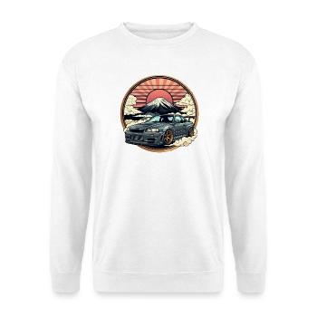 JDM Auto Japanisches Retro-Autorennen Drift-Legende - Unisex Pullover - Weiß - Vorne