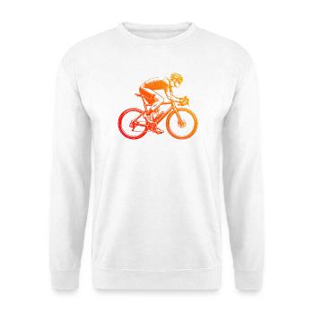 Geschenkidee für einen Roadbike mit Roadbike - Unisex Pullover - Weiß - Vorne - Alina (178cm) & Michal (187cm)