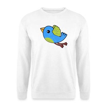 Little Blue Bird - Unisex Sweatshirt - white - Front