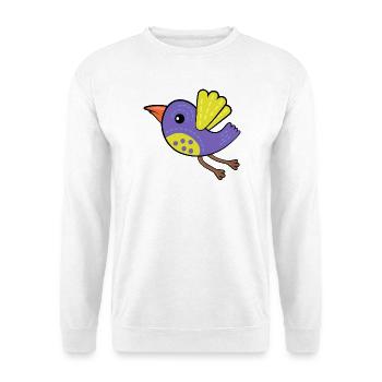 Little Purple Bird - Unisex Sweatshirt - white - Front
