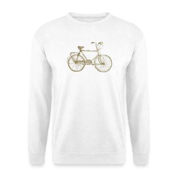 Cyclist Retro Sketch Vintage Silhouette - Unisex Sweatshirt - white - Front