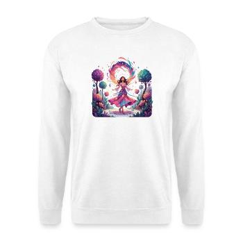 Danse colorée de la princesse dans la danseuse enchantée de la forêt - Sweat-shirt Unisexe - blanc - Devant