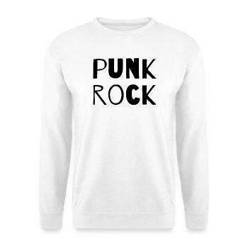 Punkrock-Musik-Logo-Design - Unisex Pullover - Weiß - Vorne