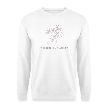 The Blossom Watcher - Spring Snow UK Season Art - Unisex Sweatshirt - white - Front