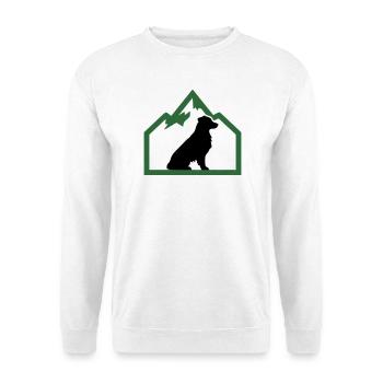 Dog Mountains Outdoor Crest - Unisex Sweatshirt - white - Front