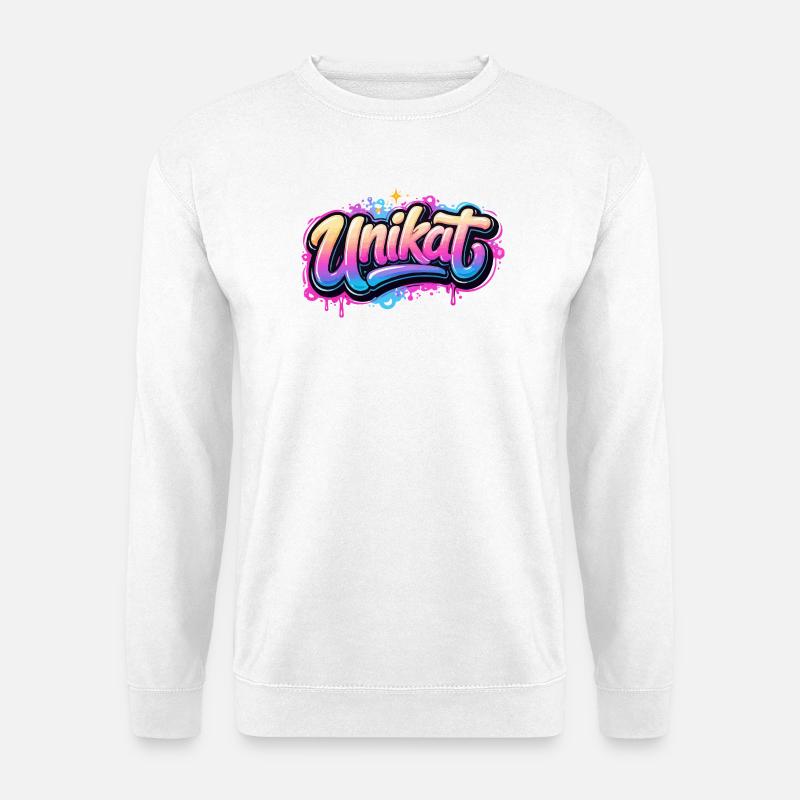 Unique Graffiti Neon - Unisex Sweatshirt - white