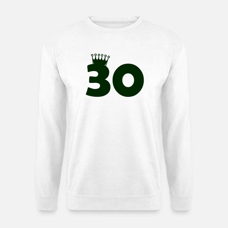 Dreißig-Krone Jubiläumsdesign - Unisex Pullover - Weiß