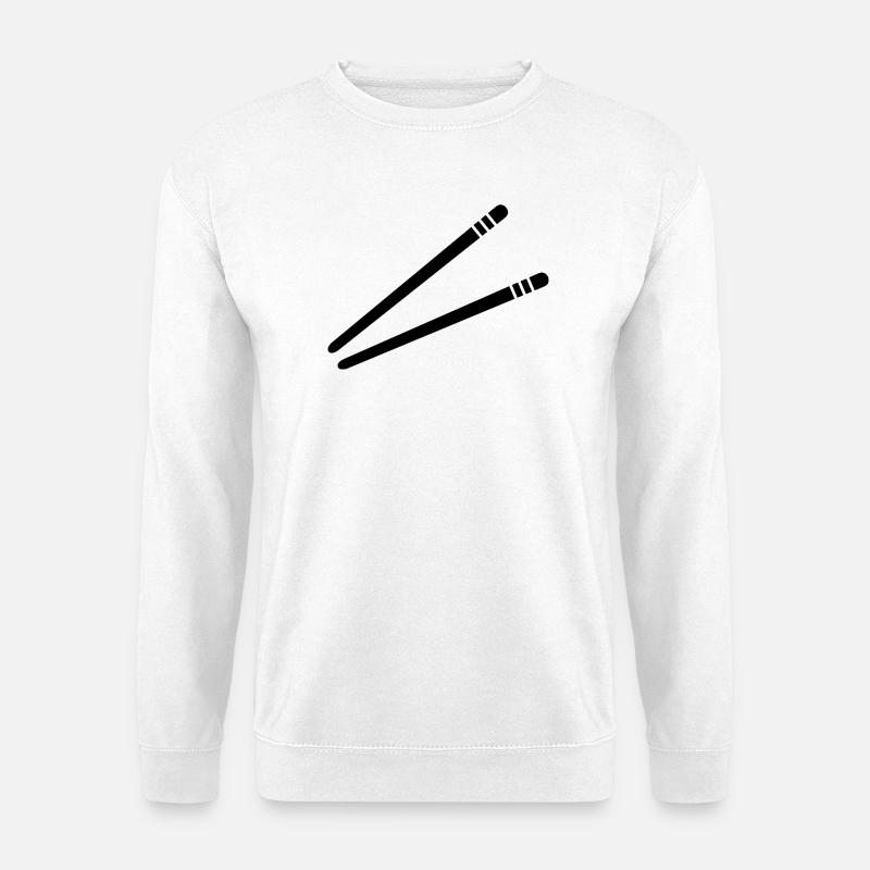 Essstäbchen - Unisex Pullover - Weiß