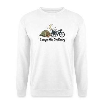 Bikepacking Escape the Ordinary Adventure Art - Unisex Sweatshirt - white - Front
