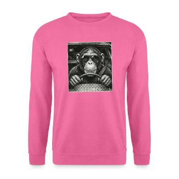 Blitzer Falle Affe Auto Fahrer - Unisex Pullover - Pink - Vorne