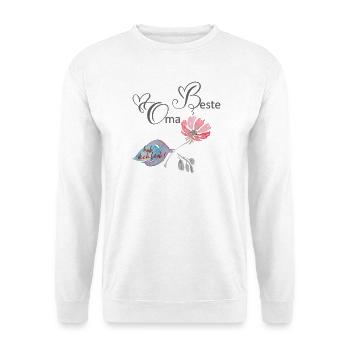 Beste Oma  - Unisex Pullover - Weiß - Vorne
