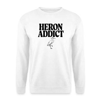 Reihersüchtiger - Unisex Pullover - Weiß - Vorne