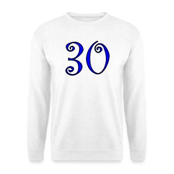 30. 30 YEARS. 30th ANNIVERSARY. 30 YEARS ANNIVERSARY. - Unisex Sweatshirt - white - Front