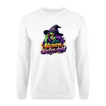 hexe-cool - Unisex Pullover - Weiß - Vorne