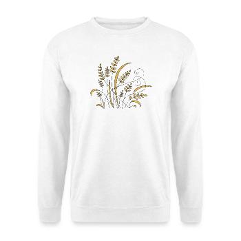 Blumen - Unisex Pullover - Weiß - Vorne