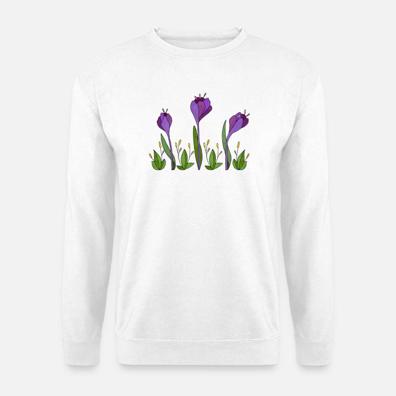 Fiori - Felpa unisex - bianco
