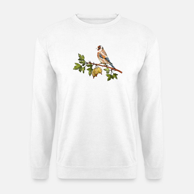 Bunter Vogel - Unisex Pullover - Weiß