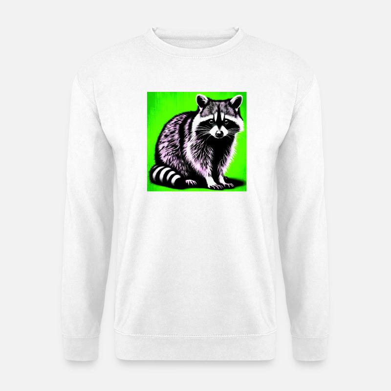 Waschbär - Unisex Pullover - Weiß