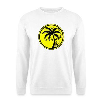 Palm tree icon beach - Unisex Sweatshirt - white - Front